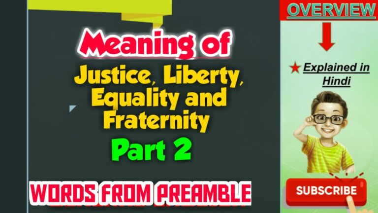 || Preamble|| meaning of Justice, Liberty, Equality and Fraternity @avinashdadwal