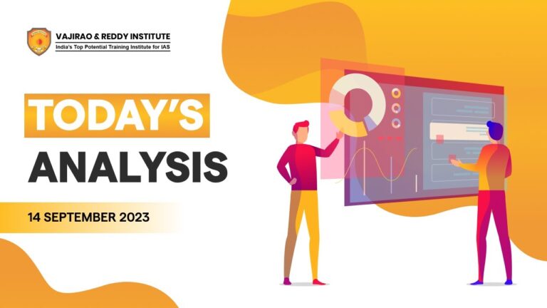 Important News Analysis 14 September 2023 | The Hindu Analysis | Vajirao and Reddy Institute