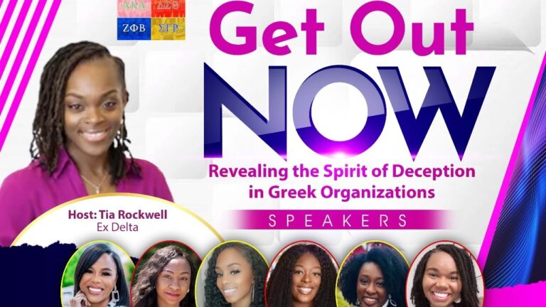 Get out NOW… Revealing the Spirit of Deception in Greek Orgs | Denouncing Greek Organizations