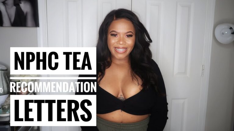 NPHC TEA TALK: How to GET GOOD RECOMMENDATION LETTERS| MyeshiaShantal