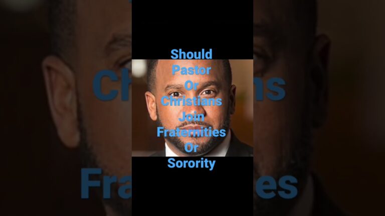 Should Pastors or Christians join fraternities? #fraternity #sorority