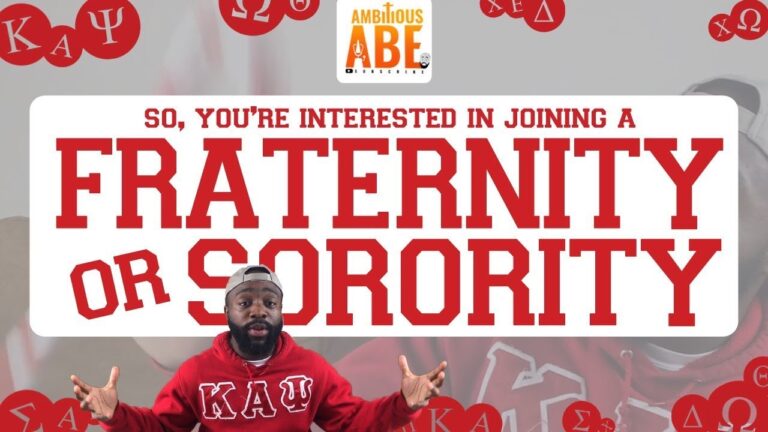 So You’re Interested in Joining a Fraternity or Sorority?