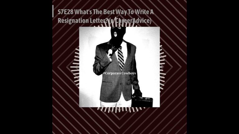 Corporate Cowboys Podcast – 7.28 Reddit: What’s The Best Way To Write A Resignation Letter?