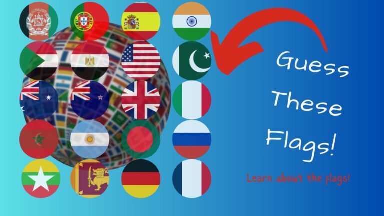 Guess the country by flag | Guess the flags | Guess and Learn about flags through Quiz