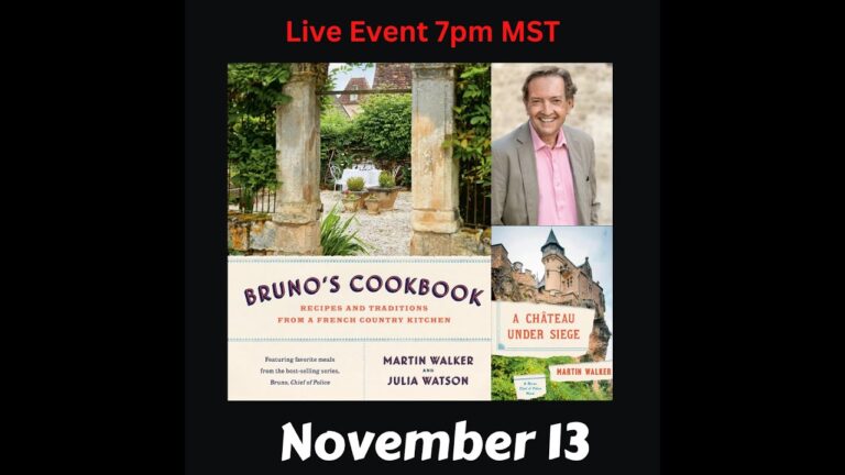 Martin Walker discusses Bruno’s Cookbook and A Chateau Under Siege