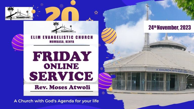 FRIDAY SERVICE || 24TH NOV 2023 || || REV. MOSES ATWOLI