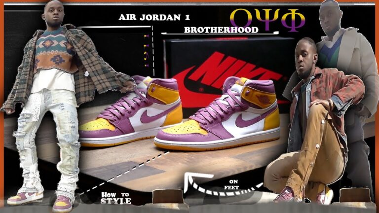 Air Jordan 1 “BROTHERHOOD” LAKERS COLORWAY? REVIEW/ HOW TO STYLE JORDAN 1 BROTHERHOOD ON FEET