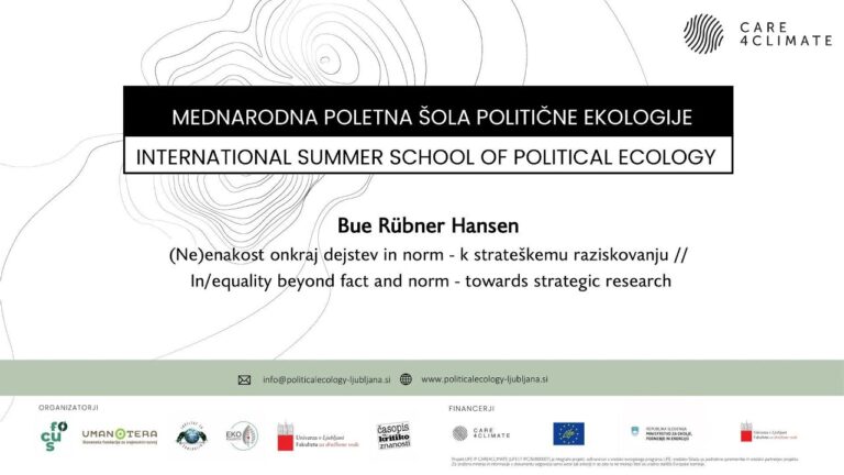 Bue Rübner Hansen: In/equality beyond fact and norm – towards strategic research