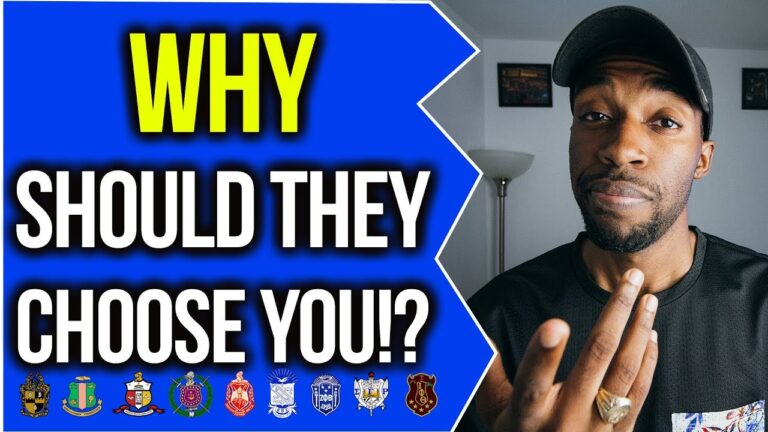 WHY SHOULD THEY CHOOSE YOU!? | NPHC ADVICE | COREY JONES