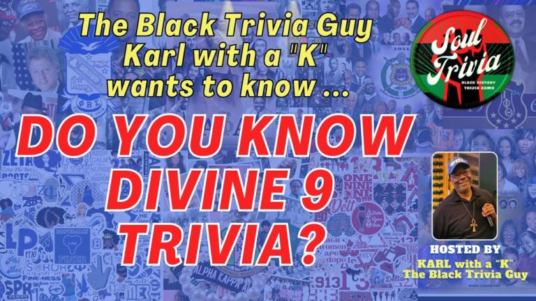 The Black Trivia Guy Karl with a “K” asks, Do you know DIVINE 9 Trivia?! #divinenine #blacktrivia
