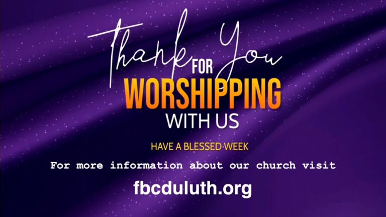 Friendship Baptist Church, Sunday 11 am Worship Service