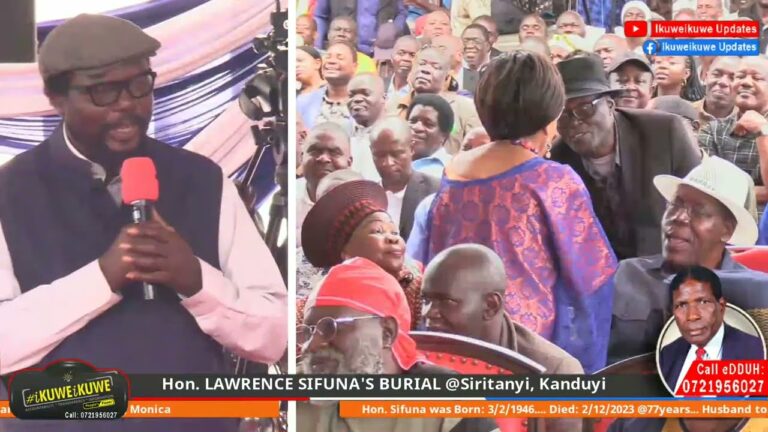 FIREWORKS: Raila Odinga, MPs, Senators and Governors . .. @Hon Lawrence Sifuna’s Burial