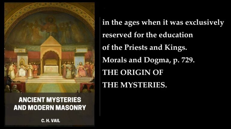Ancient Mysteries and Modern Masonry. By C. H. Vail. Audiobook