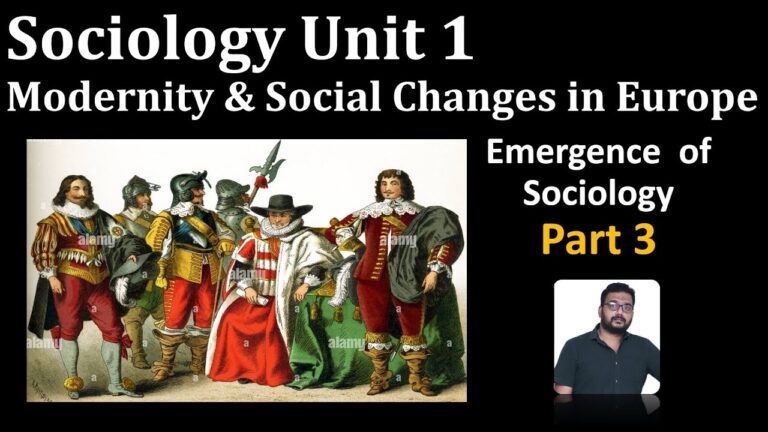 Sociology Paper 1 | UPSC | Modernity and social changes in Europe| Emergence of Sociology | Part3