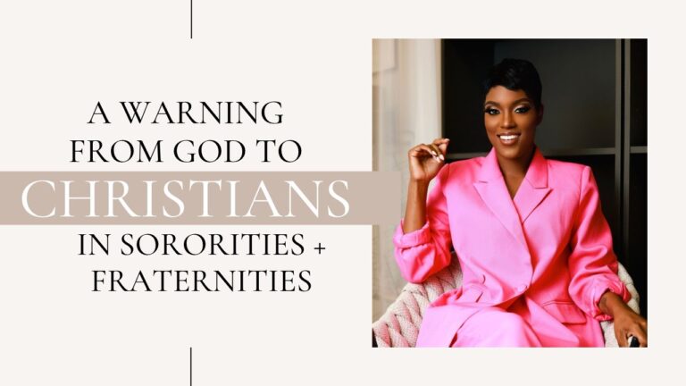 A warning from God to DENOUNCE your sorority or fraternity | A clarion call