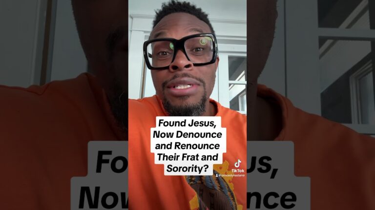 Found Jesus, Now Want To Denounce and Renounce Their Sorority or Frat? Here’s The Catch