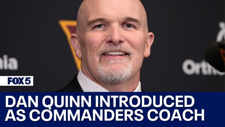 Dan Quinn officially introduced as head coach of the Washington Commanders
