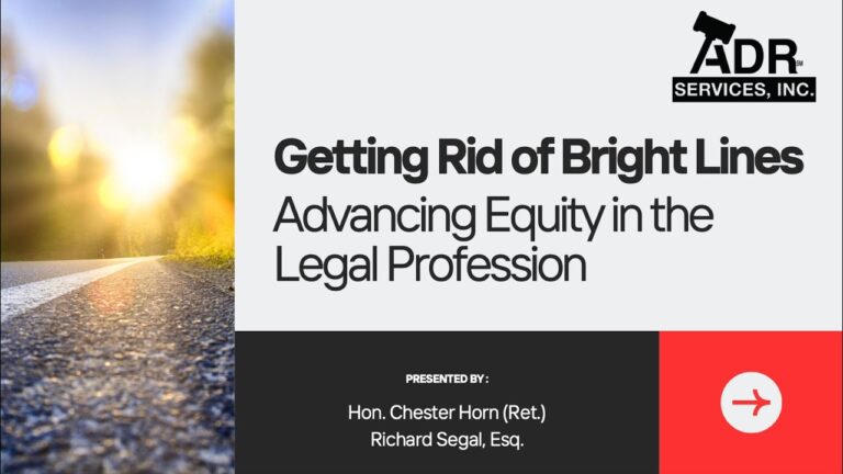 Getting Rid of Bright Lines: Advancing Equity in the Legal Profession