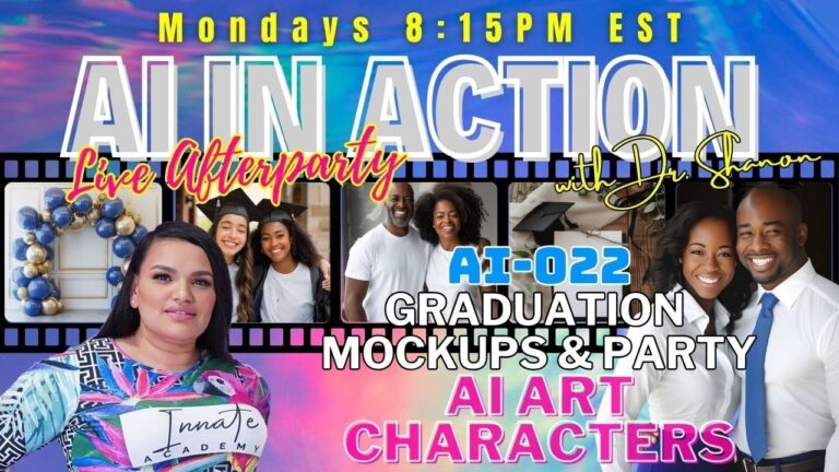 AI after Party | AI-022: Graduation Mockups & Party Midjourney | AI in Action 022