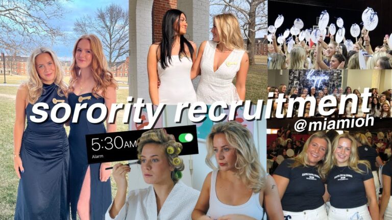 sorority RECRUITMENT week 2024 | Miami University