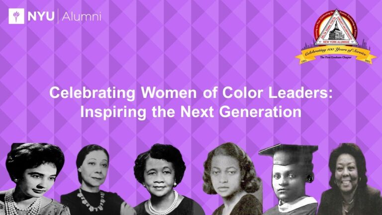 Honoring NYU and Delta Sigma Theta Sorority Alumnae