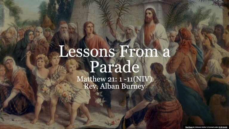 Lessons From a Parade – Rev. Alban Burney. March 24, 2024