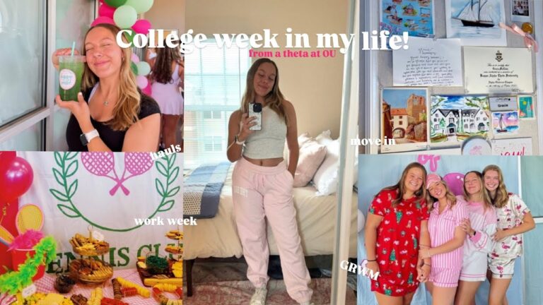 COLLEGE WEEK IN MY LIFE VLOG: move-in, sorority work week, & decorating my apartment