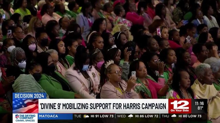 ‘Divine 9′ members mobilizing support for Kamala Harris campaign