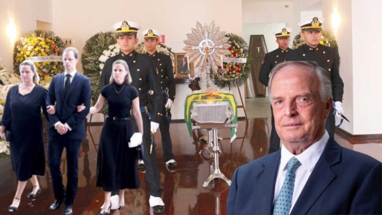 A família imperial do Brasil no funeral do Príncipe António de Orleães-Bragança.