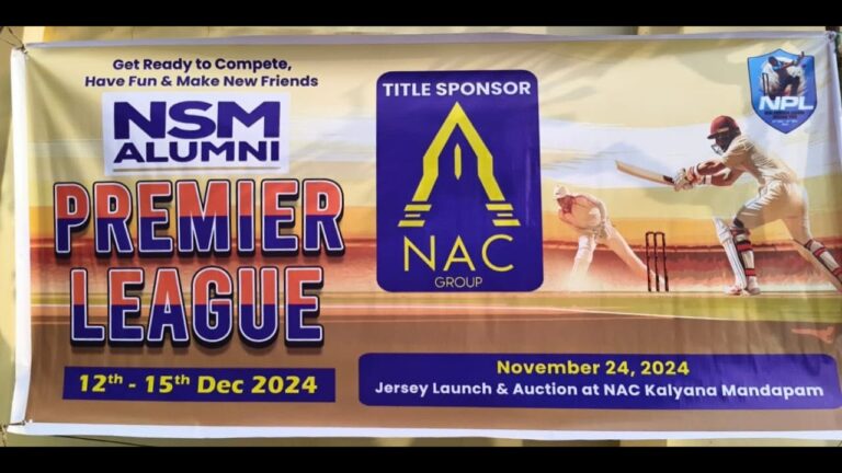 NSM Alumni Premier League 2024 || PLAYER AUCTION & JERSEY LAUNCH || 24-11-2024