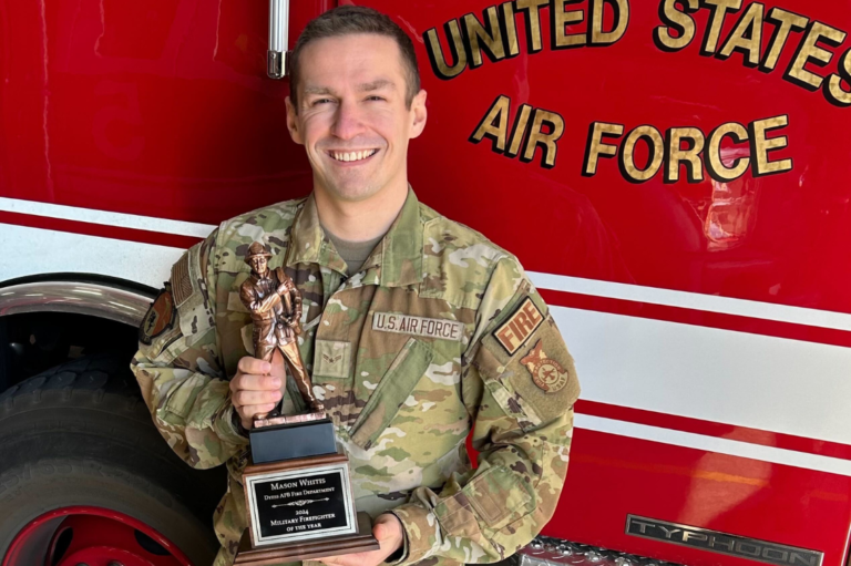 Brother in Service: Mason Whitis Named Dyess Air Force Base’s Military Firefighter of the Year