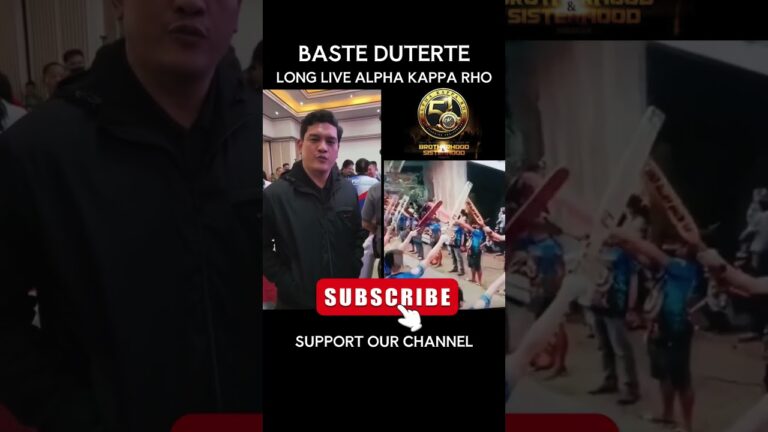 BASTE DUTERTE LONG LIVE ALPHA KAPPA RHO FRATERNITY #alphakapparho #viralvideo
