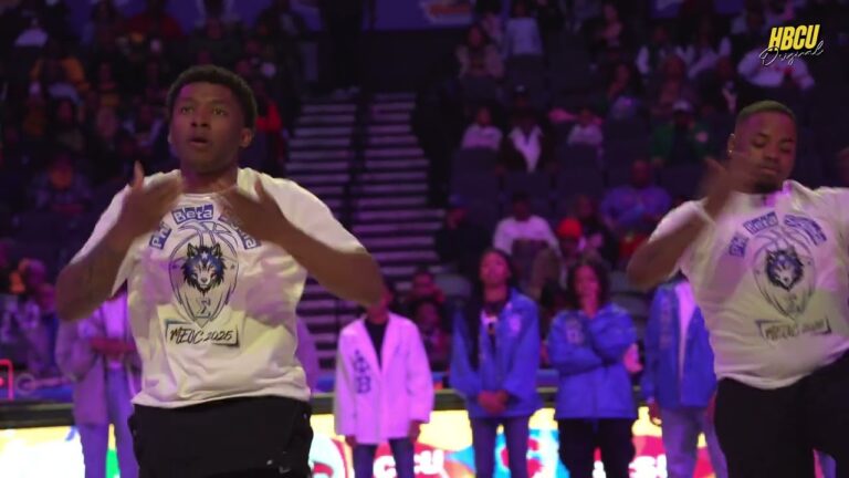 Phi Beta Sigma Brings That Blue & White Fire to the MEAC Basketball Tournament! 🔥💙⚪