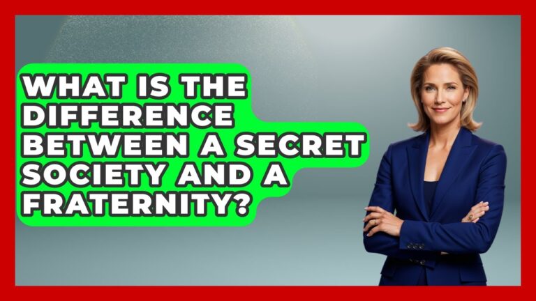 What Is the Difference Between a Secret Society and a Fraternity?