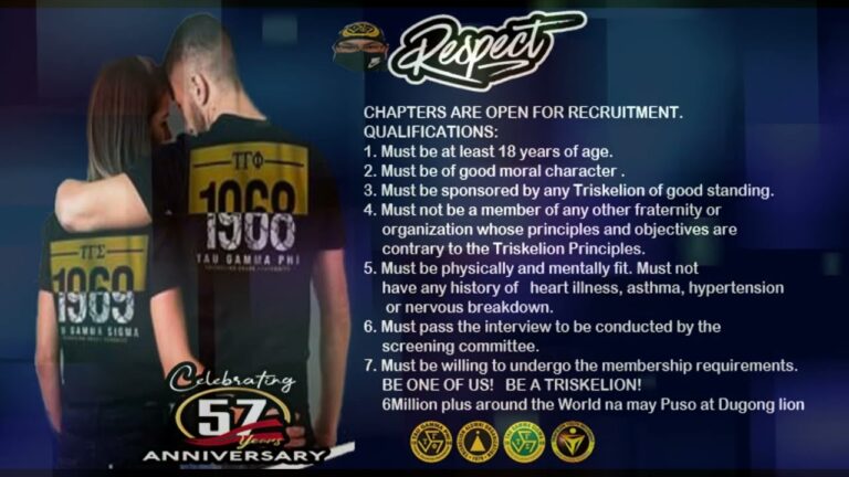 Tau Gamma Phi Sigma Recruitment We Love to have you join Us! mga TOL & Sis please share Salute!