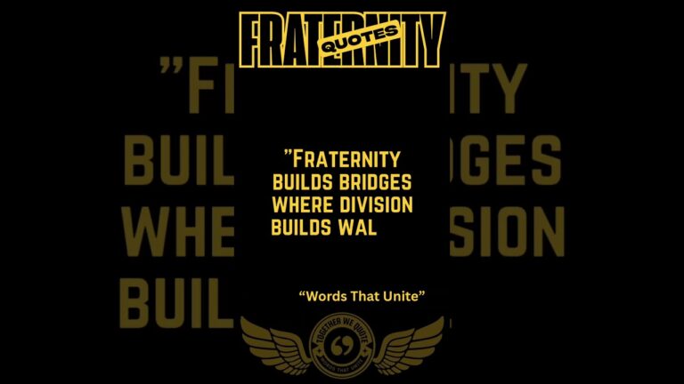 Fraternity Quotes 🤝 | Words That Unite for a Better World | #fraternity