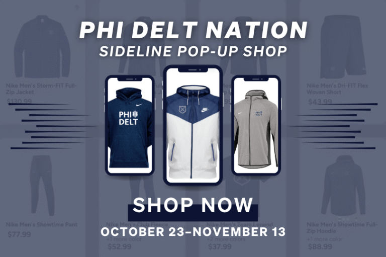 Phi Delt Nation, Sideline Pop-Up Store Now Open Through November 13