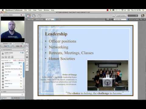 Webinar5: Fraternity and Sorority Life
