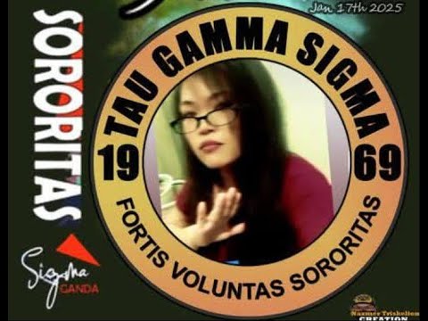 Tau Gamma SigmaGanda Lady Triskelion Sis RaRa Ollirac Showase panalo effort mo Sis! Saludo