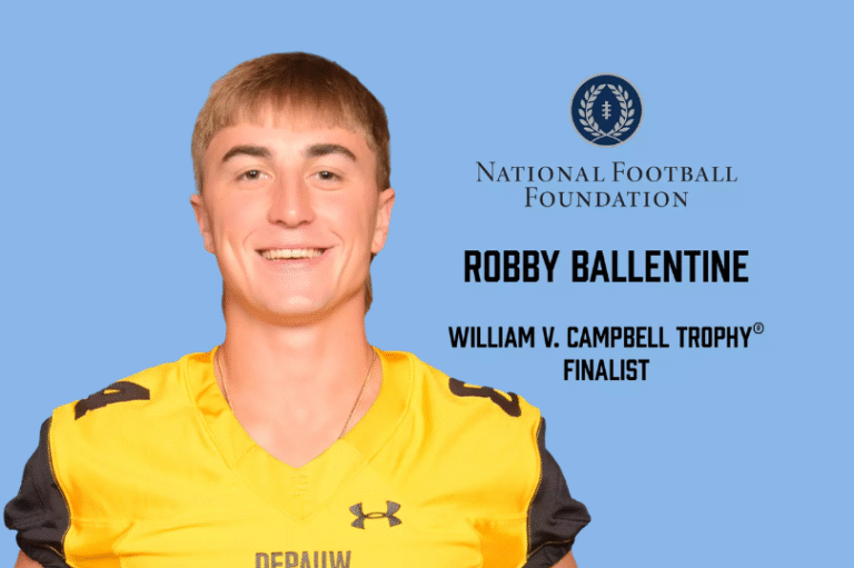 Robby Ballentine, DePauw ’26, Chosen as Campbell Trophy Finalist
