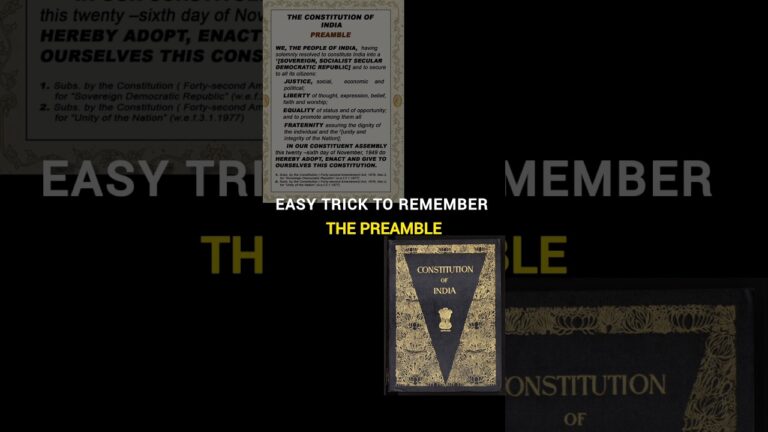 Easy trick to remember Preamble of Indian Constitution ⚖️ #ytshorts #viral #indianpolity