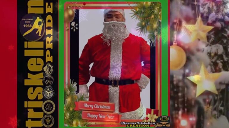 Triskelion Santa Claus greeting to all Triskelion around the World! Be safe celebrating mga kapatid!