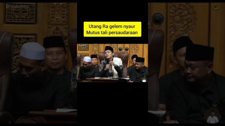 utang penentu persaudaraan #gusiqdam #sabilutaubah #rutinan