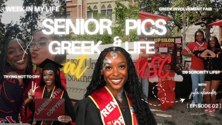 COLLEGE DIARIES: USC SENIOR PICS | Week in the Life| Divine 9 Greek Life on Campus? โค๏ธ๐
