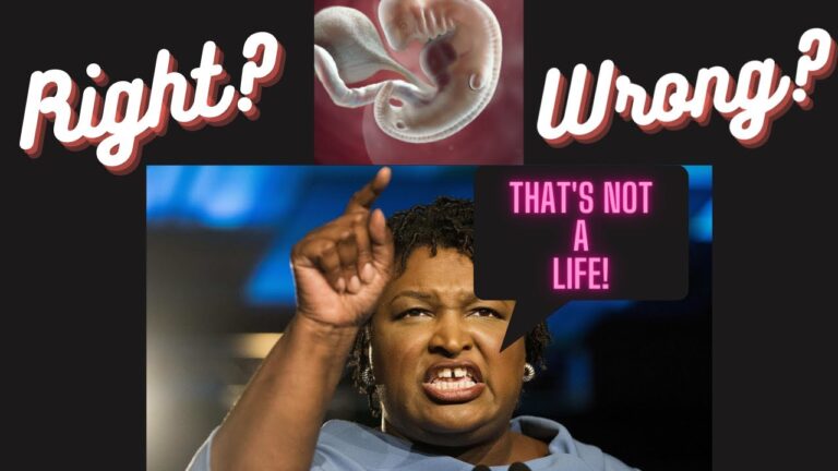Stacey Abrams Says There’s No Life At 6 Weeks! #georgia #midterms2022