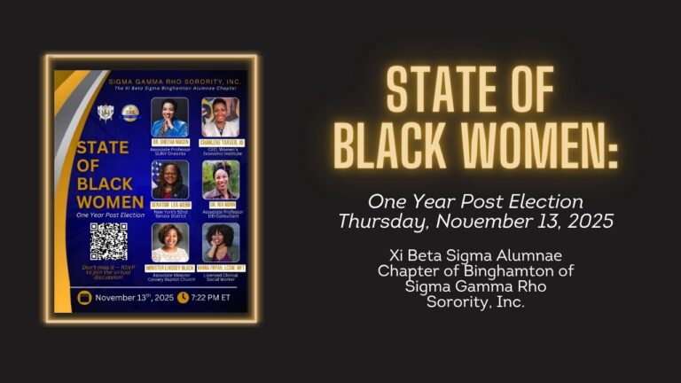 State of Black Women: One Year Post-Election | Xi Beta Sigma Binghamton Alumnae Chapter