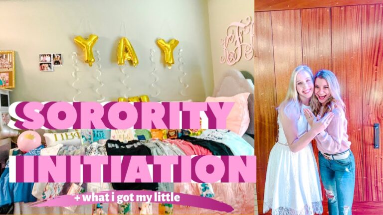 SORORITY INITIATION DAY + what i got my little! | Pi Phi University of Alabama