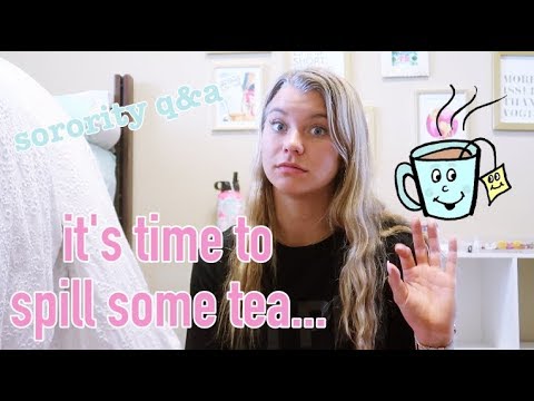SPILLING THE SORORITY TEA | alabama sorority rush Q & A